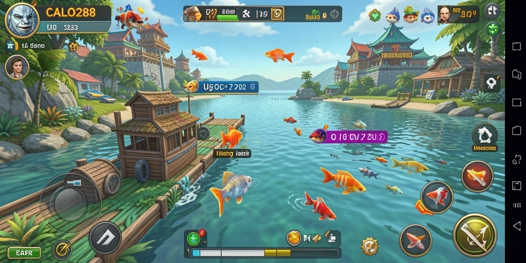 Gambaran menakjubkan gameplay memancing CALO288 yang penuh aksi.
