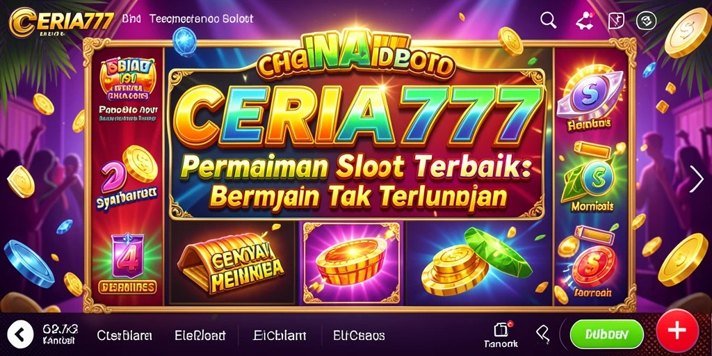 Tampilan gameplay CERIA777 yang mendebarkan dengan fitur slot menarik.