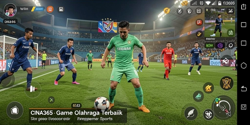 Tampilan gameplay menarik dalam aplikasi CINA365 yang seru.