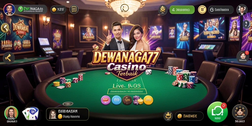 Tampilan gameplay DEWANAGA77 yang mengasyikkan di Live Casino.