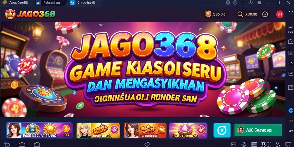 Screenshot utama JAGO368 menampilkan gameplay Kasino yang mendebarkan.