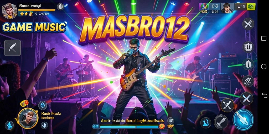 Screenshot gameplay menunjukkan aksi seru dalam bermain musik.