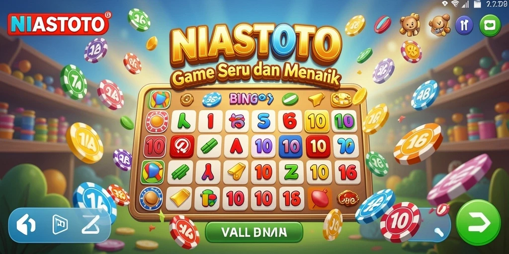 Screenshot menampilkan gameplay seru dalam permainan Bingo NIASTOTO.