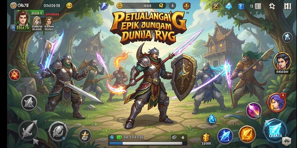 Tampilan menarik dari gameplay ORA78 yang penuh petualangan RPG.