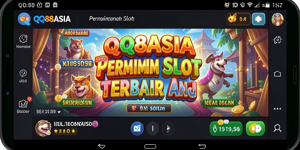 Tampilan screenshot utama QQ88ASIA menampilkan gameplay Slot yang menarik.
