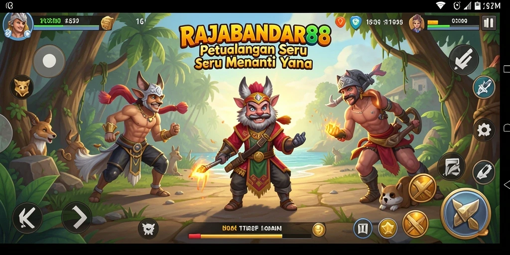 Tampilan gameplay RAJABANDAR88 yang mendebarkan dalam petualangan.
