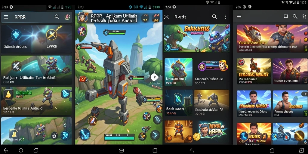 Screenshot dari RPRR yang menunjukkan antarmuka aplikasi utility.