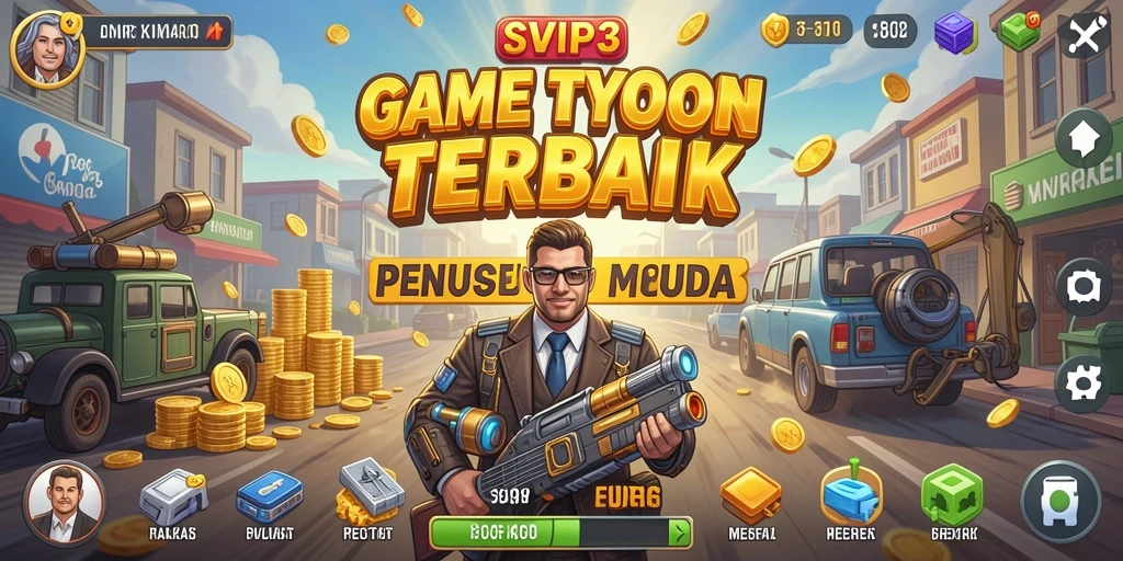 Tampilan menarik dari gameplay SVIP3 yang penuh strategi Tycoon.