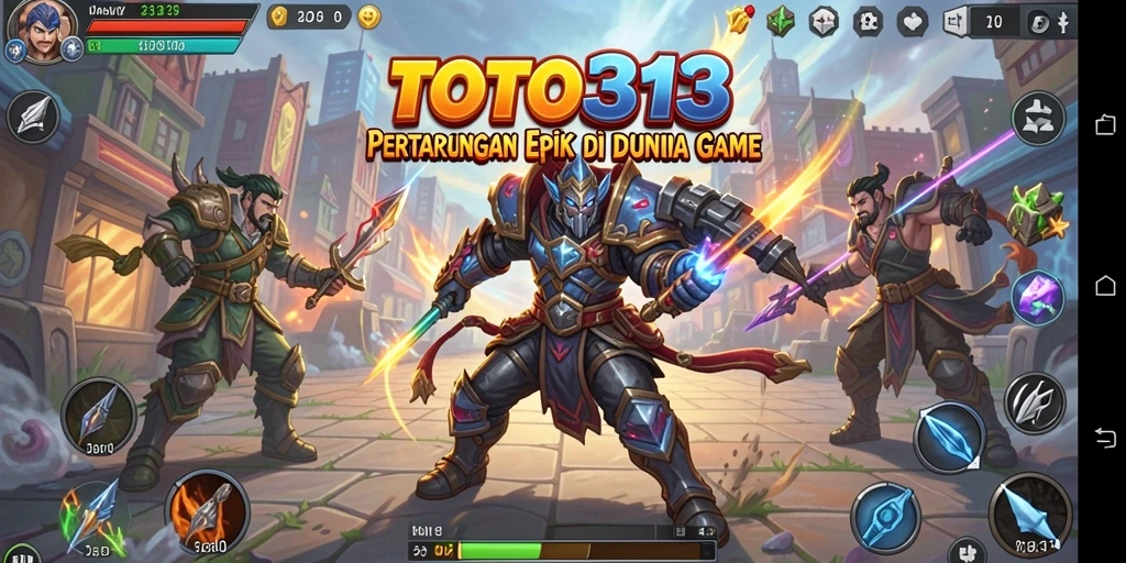 Gameplay TOTO313 yang penuh aksi dan pertarungan seru.
