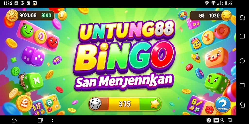Tampilan gameplay menarik di UNTUNG88 dengan suasana Bingo yang ceria.