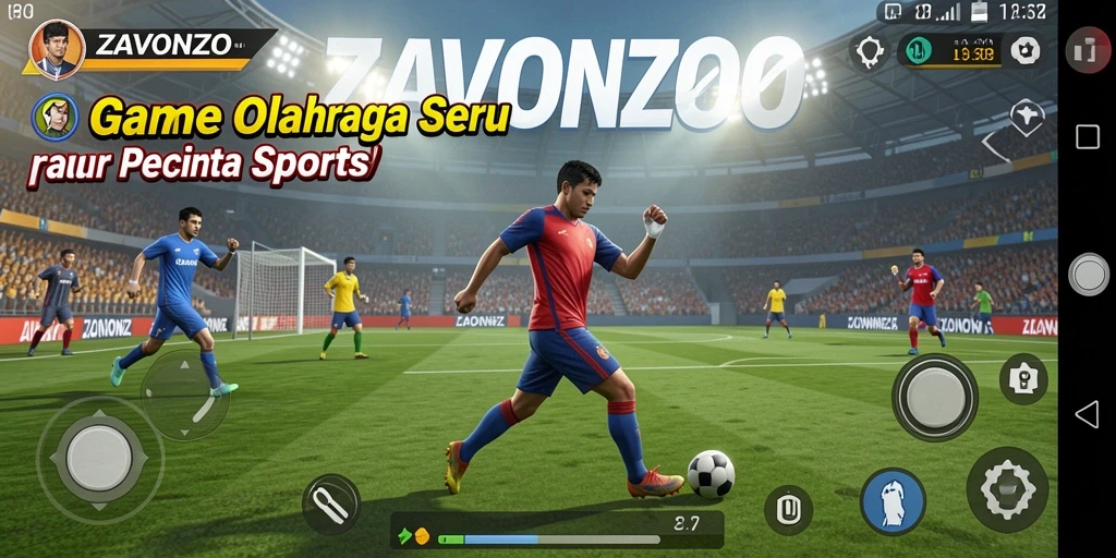 Menampilkan gameplay seru dan kompetitif dalam olahraga.